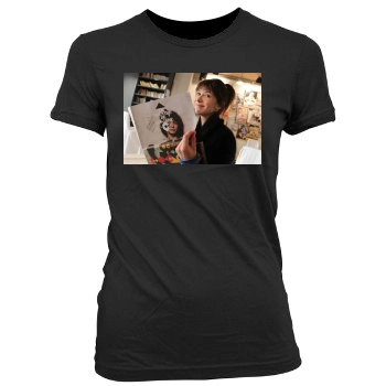 Sophie Marceau Women's Junior Cut Crewneck T-Shirt