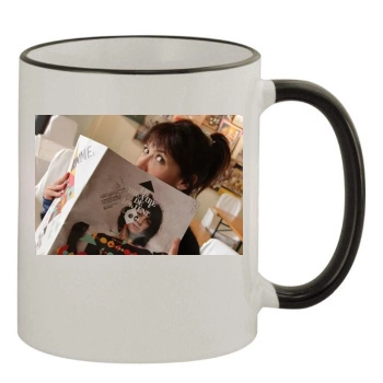 Sophie Marceau 11oz Colored Rim & Handle Mug