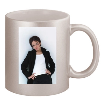 Alizee 11oz Metallic Silver Mug