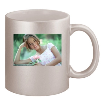 Alizee 11oz Metallic Silver Mug