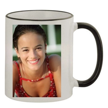 Alizee 11oz Colored Rim & Handle Mug