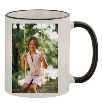 Alizee 11oz Colored Rim & Handle Mug