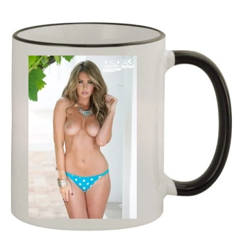 Staci Noblett 11oz Colored Rim & Handle Mug