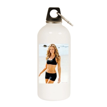 Stacy Keibler White Water Bottle With Carabiner