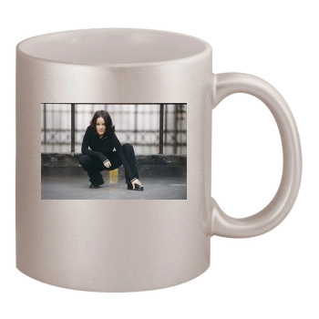 Alizee 11oz Metallic Silver Mug