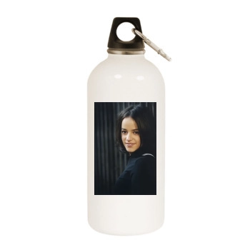 Alizee White Water Bottle With Carabiner