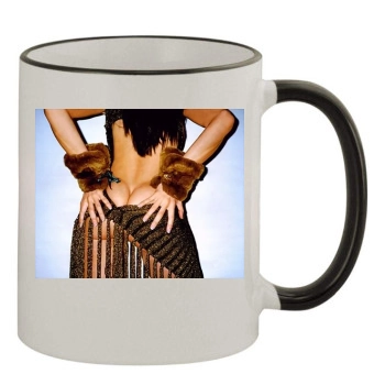 Stephanie Seymour 11oz Colored Rim & Handle Mug