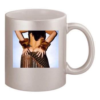 Stephanie Seymour 11oz Metallic Silver Mug