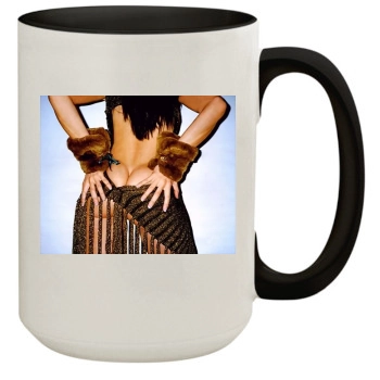 Stephanie Seymour 15oz Colored Inner & Handle Mug