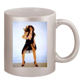 Stephanie Seymour 11oz Metallic Silver Mug