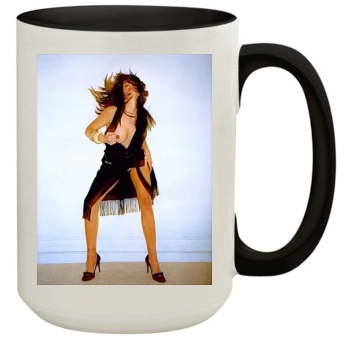 Stephanie Seymour 15oz Colored Inner & Handle Mug