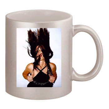 Stephanie Seymour 11oz Metallic Silver Mug