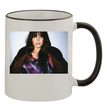 Stephanie Seymour 11oz Colored Rim & Handle Mug