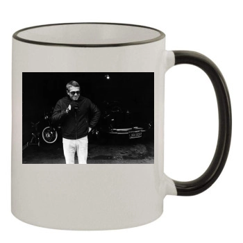 Steve Mcqueen 11oz Colored Rim & Handle Mug