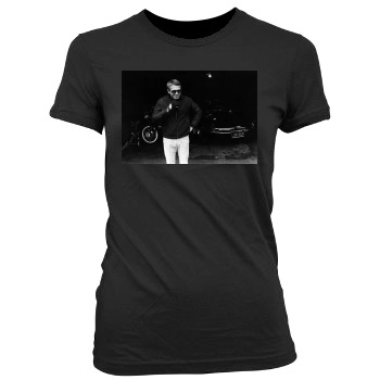 Steve Mcqueen Women's Junior Cut Crewneck T-Shirt