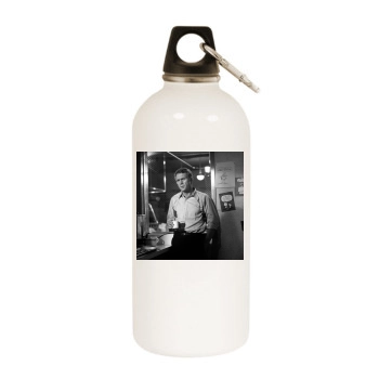 Steve Mcqueen White Water Bottle With Carabiner