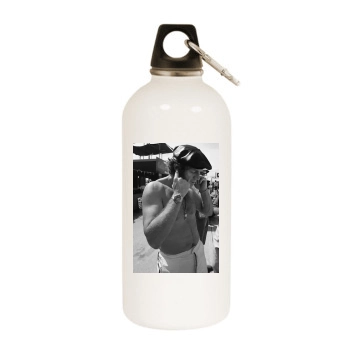 Steve Mcqueen White Water Bottle With Carabiner