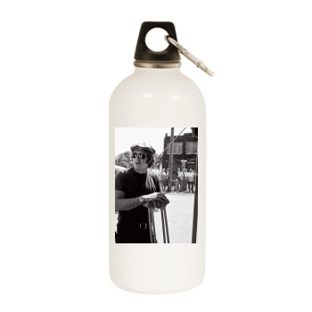 Steve Mcqueen White Water Bottle With Carabiner