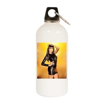 Sugababes White Water Bottle With Carabiner