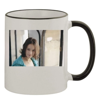 Alizee 11oz Colored Rim & Handle Mug