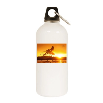 Svetlana Khodchenkova White Water Bottle With Carabiner