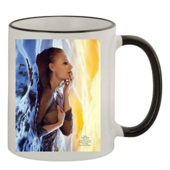 Svetlana Khodchenkova 11oz Colored Rim & Handle Mug