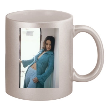 Alizee 11oz Metallic Silver Mug