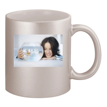 Alizee 11oz Metallic Silver Mug