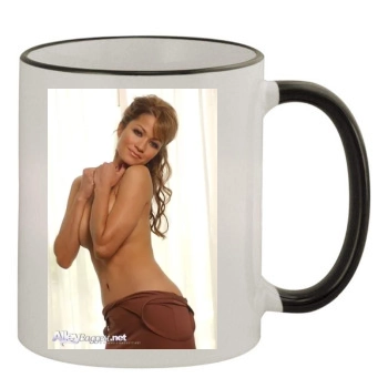 Alley Baggett 11oz Colored Rim & Handle Mug