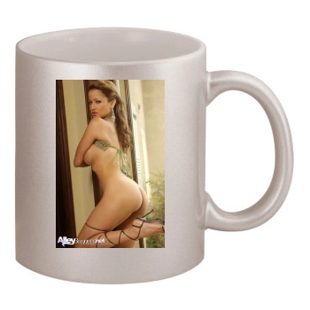 Alley Baggett 11oz Metallic Silver Mug