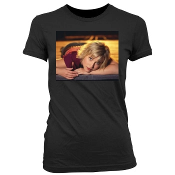 Allison Mack Women's Junior Cut Crewneck T-Shirt