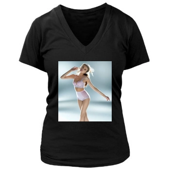 Tanya Mityushina Women's Deep V-Neck TShirt