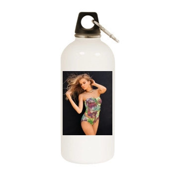 Tanya Mityushina White Water Bottle With Carabiner