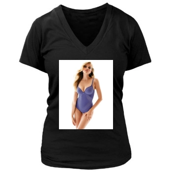 Tanya Mityushina Women's Deep V-Neck TShirt