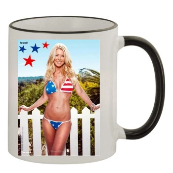 Tara Reid 11oz Colored Rim & Handle Mug