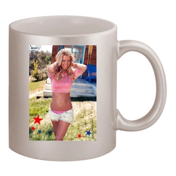 Tara Reid 11oz Metallic Silver Mug