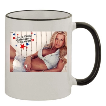 Tara Reid 11oz Colored Rim & Handle Mug