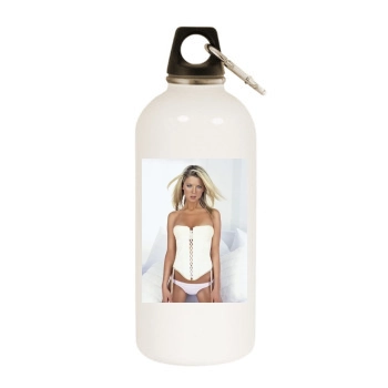 Tara Reid White Water Bottle With Carabiner