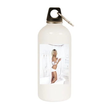 Tara Reid White Water Bottle With Carabiner