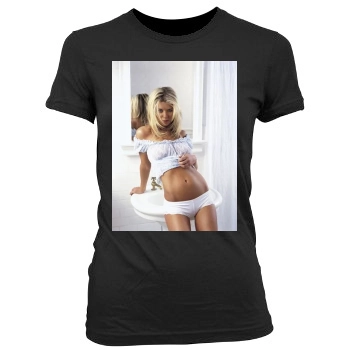 Tara Reid Women's Junior Cut Crewneck T-Shirt