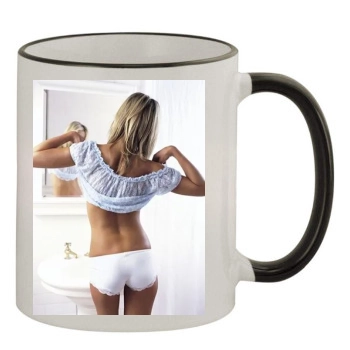 Tara Reid 11oz Colored Rim & Handle Mug