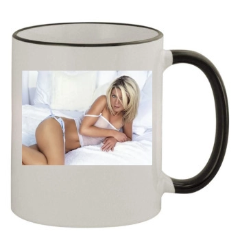 Tara Reid 11oz Colored Rim & Handle Mug