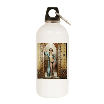 Taryn Manning White Water Bottle With Carabiner