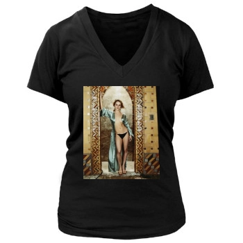 Taryn Manning Women's Deep V-Neck TShirt