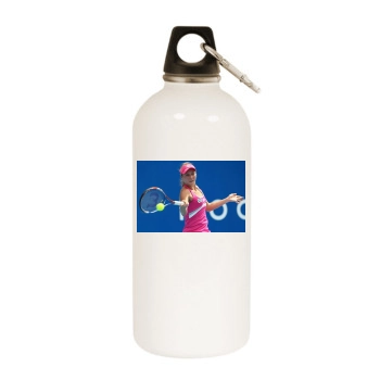 Alona Bondarenko White Water Bottle With Carabiner