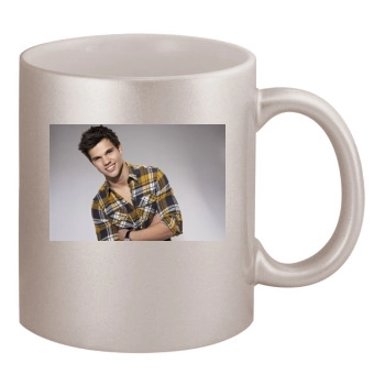 Taylor Lautner 11oz Metallic Silver Mug