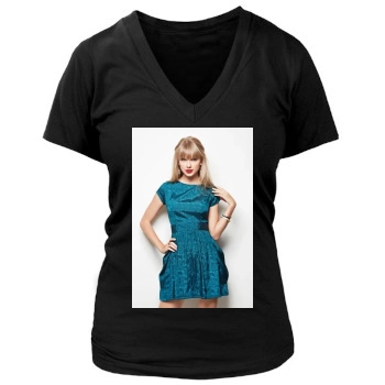 Taylor Swift Women's Deep V-Neck TShirt