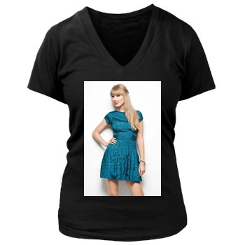 Taylor Swift Women's Deep V-Neck TShirt