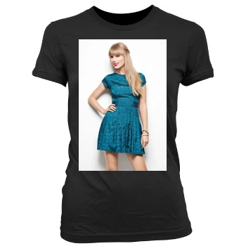 Taylor Swift Women's Junior Cut Crewneck T-Shirt