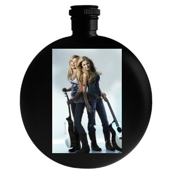 Alyson Michalka Round Flask